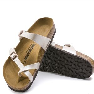 Birkenstock Mayari Graceful Pearl White Sandal, Size 38, 7-7.5 🤍